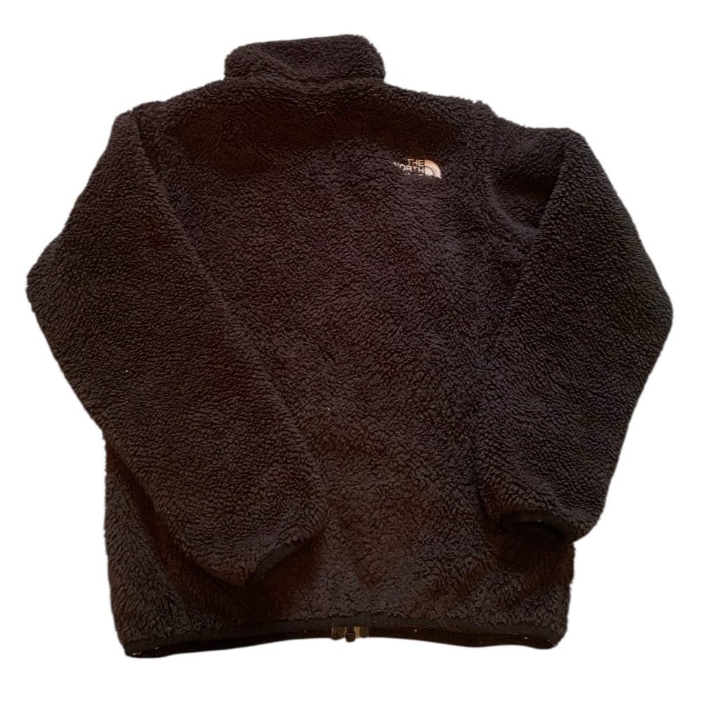 The North Face Black Textured Full Zip Girls jacket size S - Picture 2 of 6